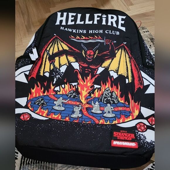 Sprayground Stranger Things Hellfire Backpack (Rare) - Picture 5 of 5